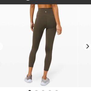 Lululemon Wunder Train High-Rise Tight 25" Dark Olive